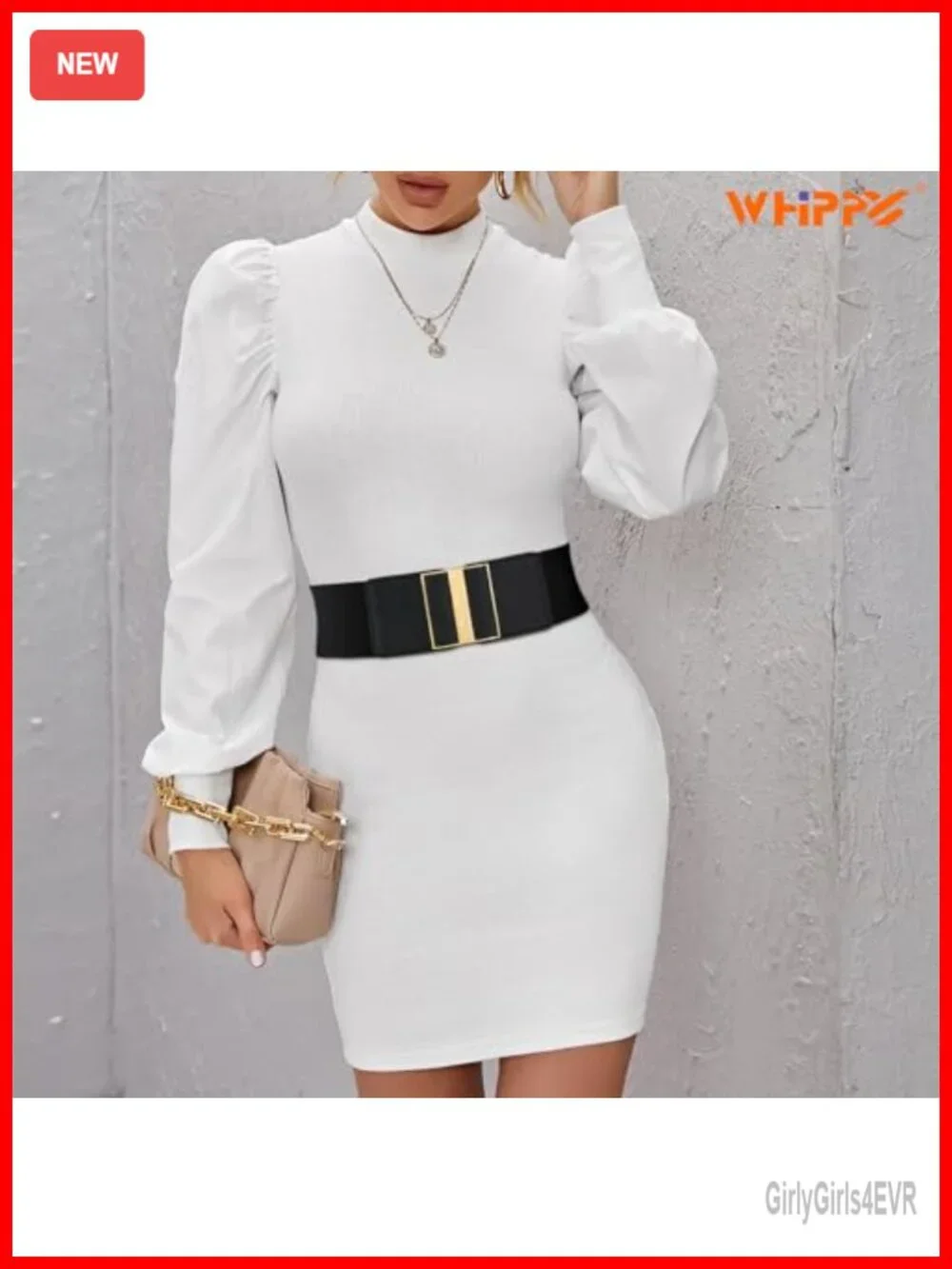 Women Wide Elastic Stretch Belt Leather Interlocking Buckle Vintage Waistband 3